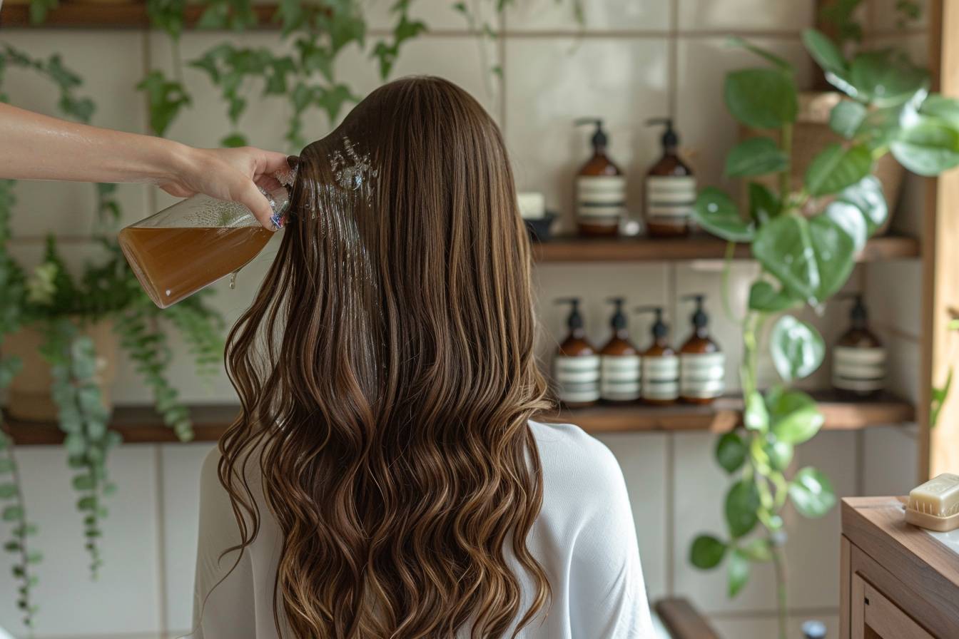 Impacts du vinaigre de cidre sur la pousse des cheveux